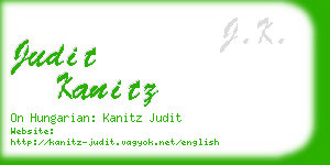 judit kanitz business card